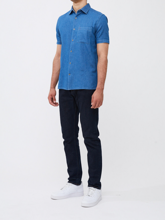 Short Sleeve Denim Shirt