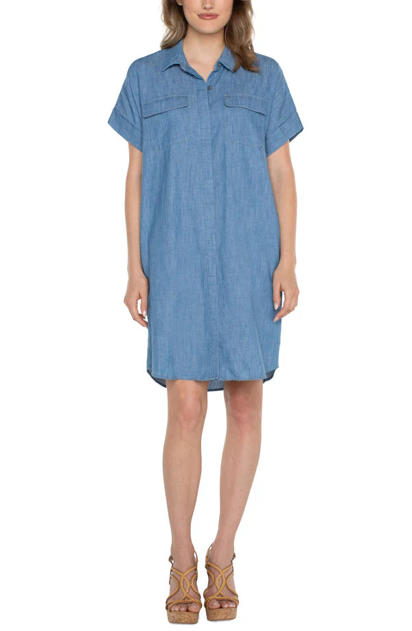 Belted Shirt Dress
