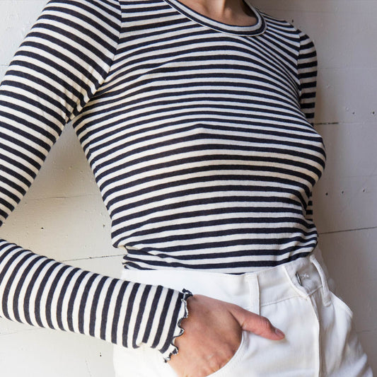 Vivien Ramsay Striped Crew Neck
