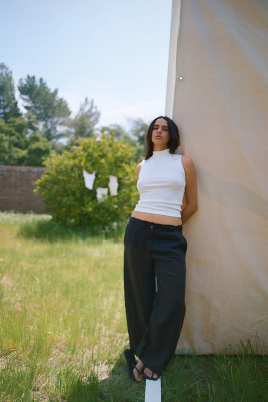 Washed Linen Trouser